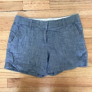 J.crew chambray shorts size 2 excellent condition